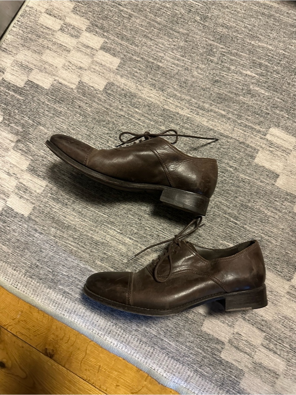 N.D.C. Brown Leather Oxford Shoes